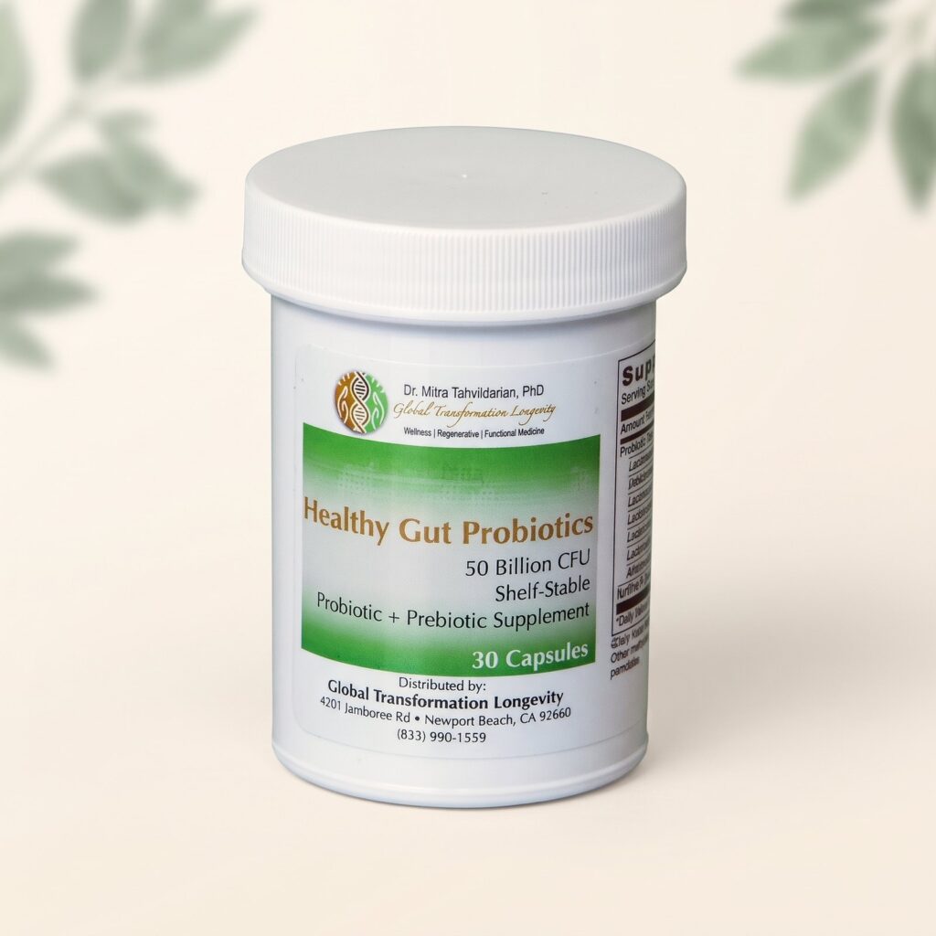Healthy Gut Probiotic supplement bottle