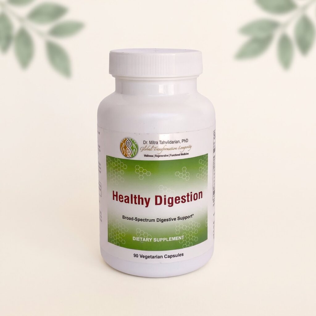 Healthy Digestion supplement bottle