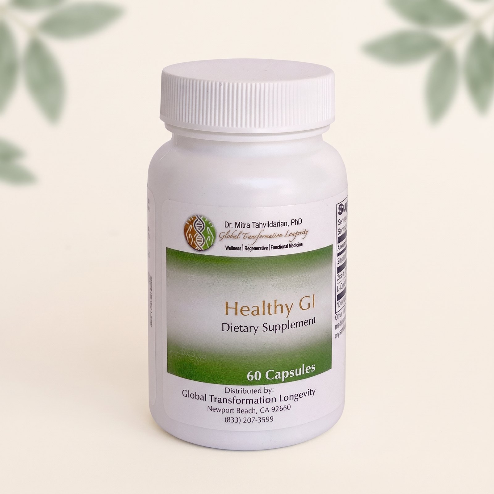 Healthy GI supplement bottle