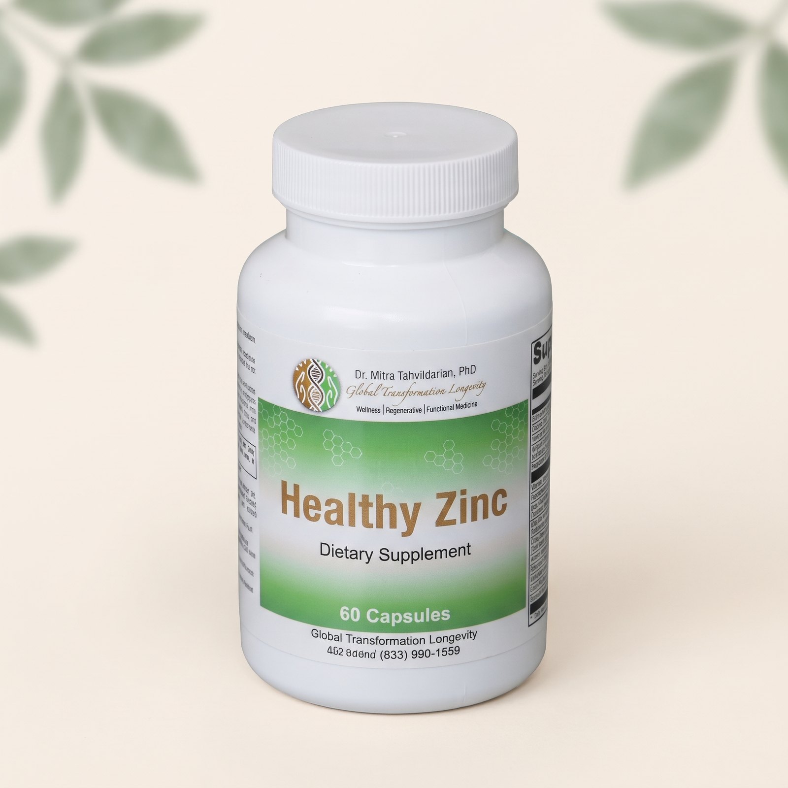 Healthy Zinc supplement bottle
